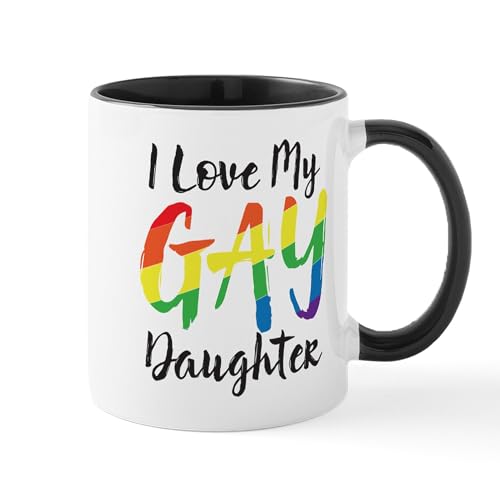 White/Black Inside - I Love My Gay Daughter Mug