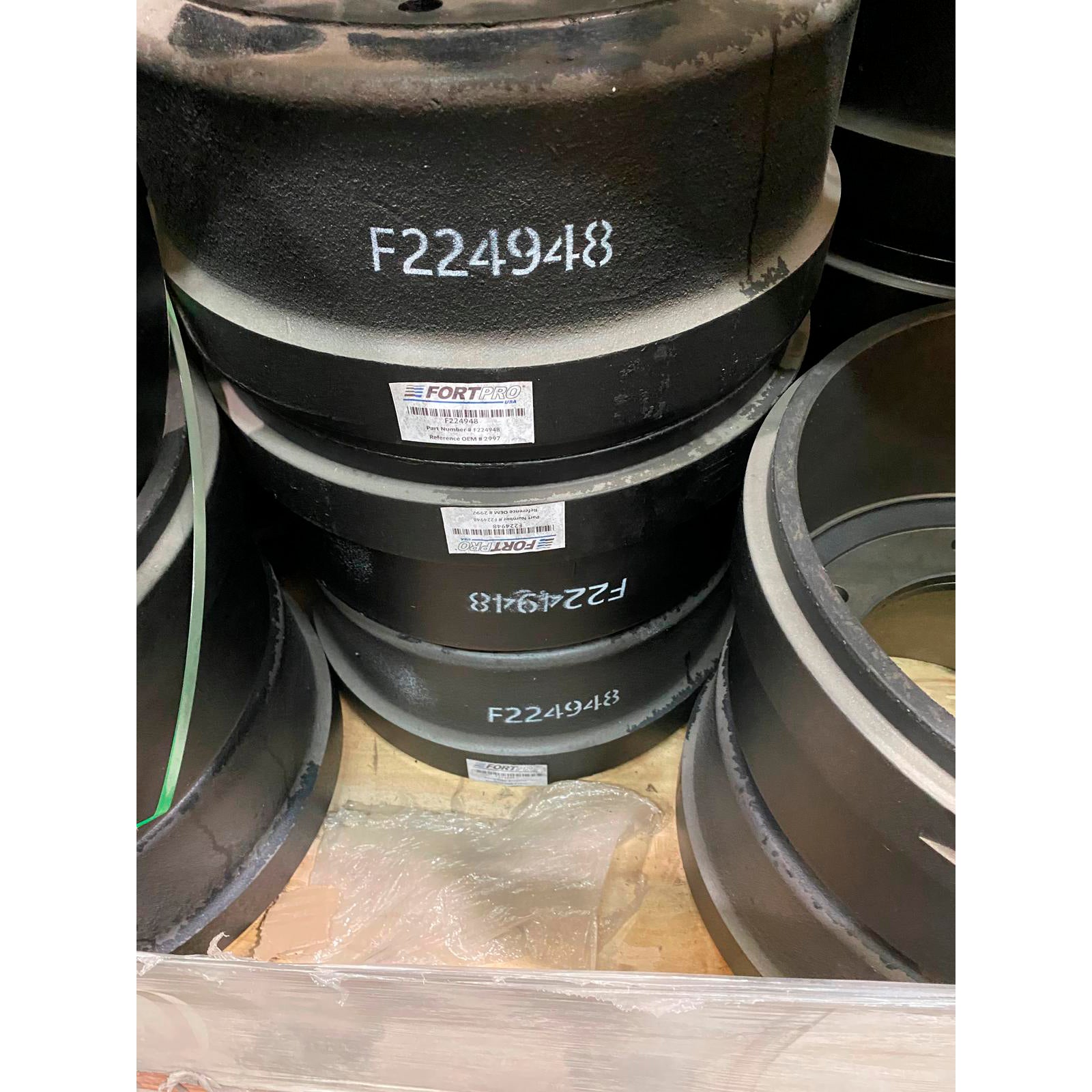 Fortpro 2997 Rear Brake Drum - Compatible with 16.50” x 7.00” Brakes & 10.50” Pilot | Replacement Part F224948 | Ideal for Heavy-Duty Trucks, Trailers & Commercial Vehicles