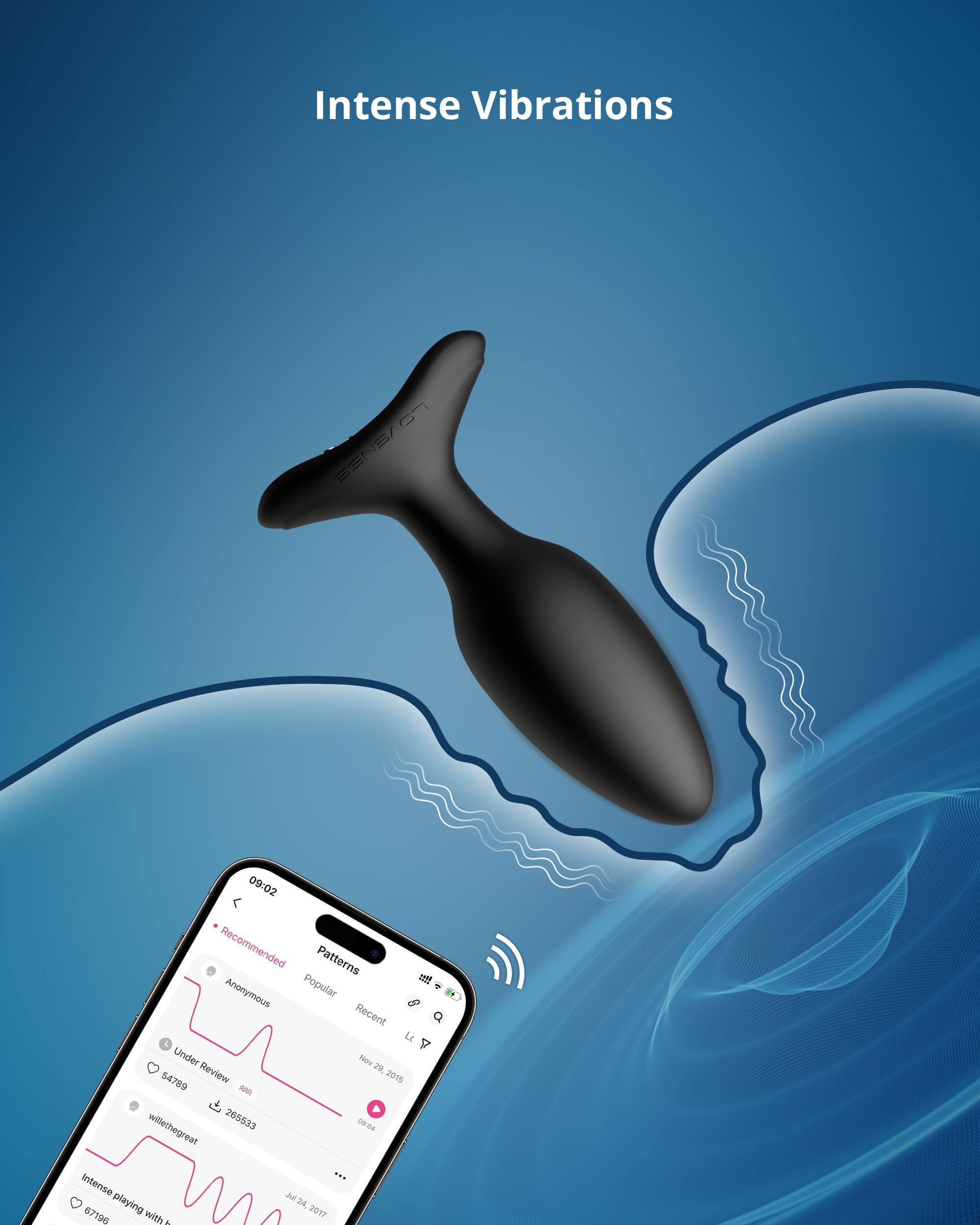 LOVENSE Hush 2 Vibrating Butt Plug 1.5 Inch - Remote Control Silicone Anal Vibrator for Men & Women, Waterproof Rechargeable Adult Sex Toy for Couples | Perfect for Long Distance Play, Solo Exploration & Spicing Up Intimate Moments