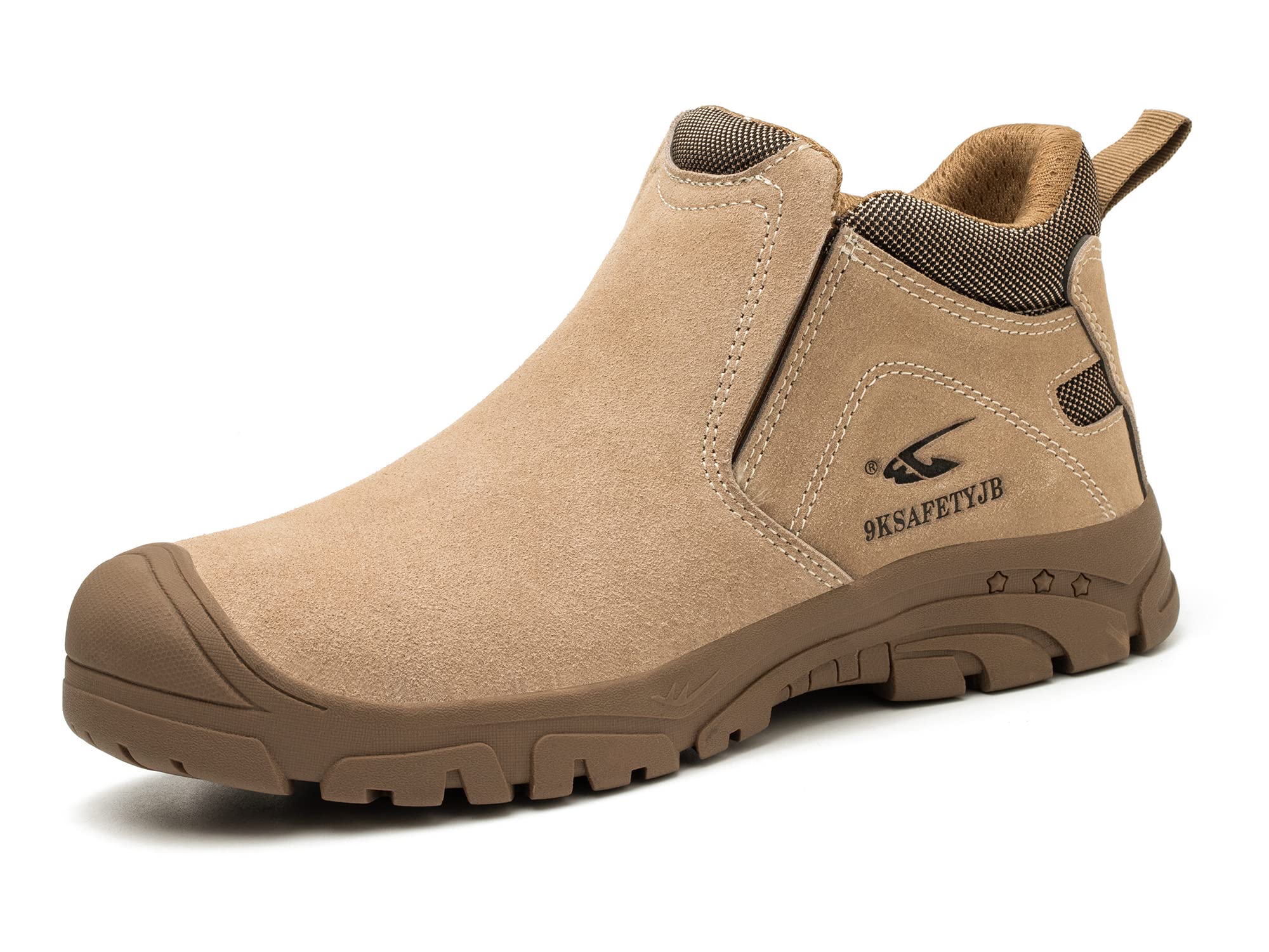 Tanleewa Men's Steel Toe Work Boots - Waterproof, Lightweight Safety Shoes with Insulation & Anti-Pierce Protection for Construction, Welding & Industrial Work | Durable Work Boots for Outdoor Jobs & Heavy Duty Labor
