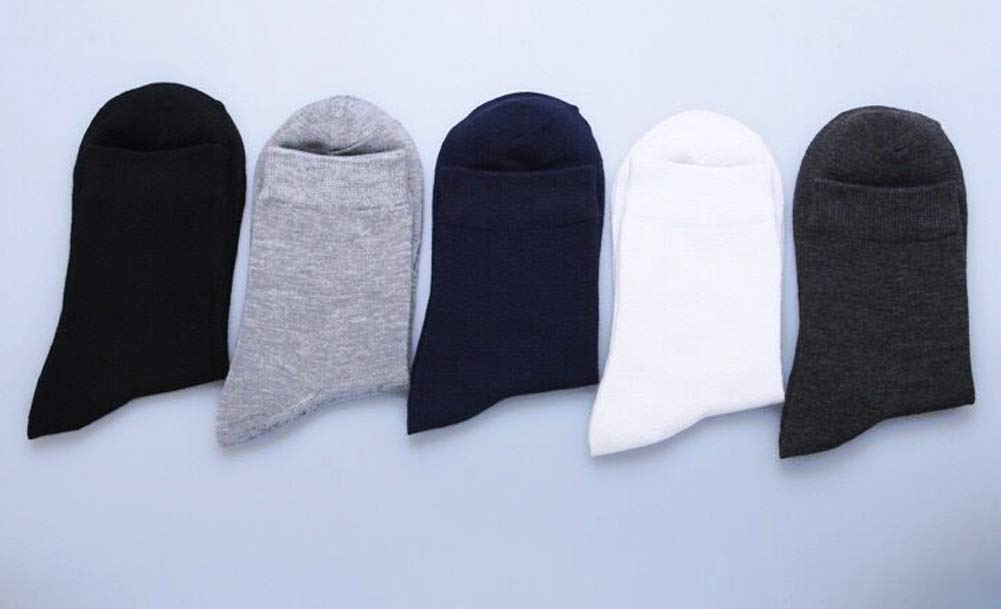 ASWER Men's 6-Pack Soft Cotton Dress Socks - Breathable Winter Crew Socks for Work, Office & Casual Wear - Comfortable Everyday Socks for Business & Formal Occasions