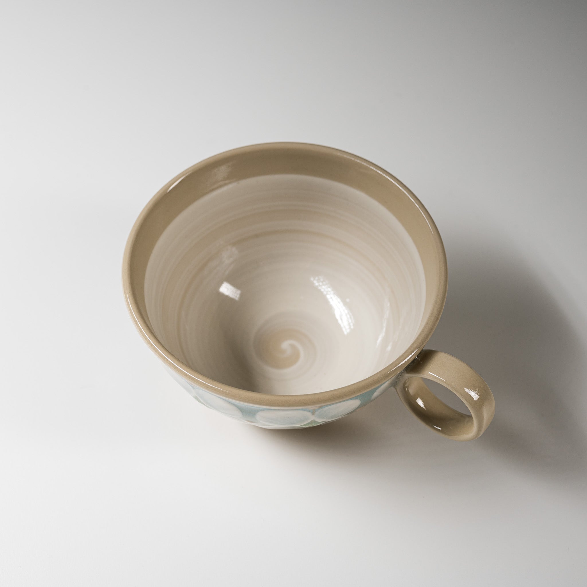 Fukube Pottery Tea Cup - Handmade Japanese Ceramic Tea Cup in Sky Blue | Perfect for Matcha, Green Tea & Herbal Tea | Elegant Gift for Tea Lovers