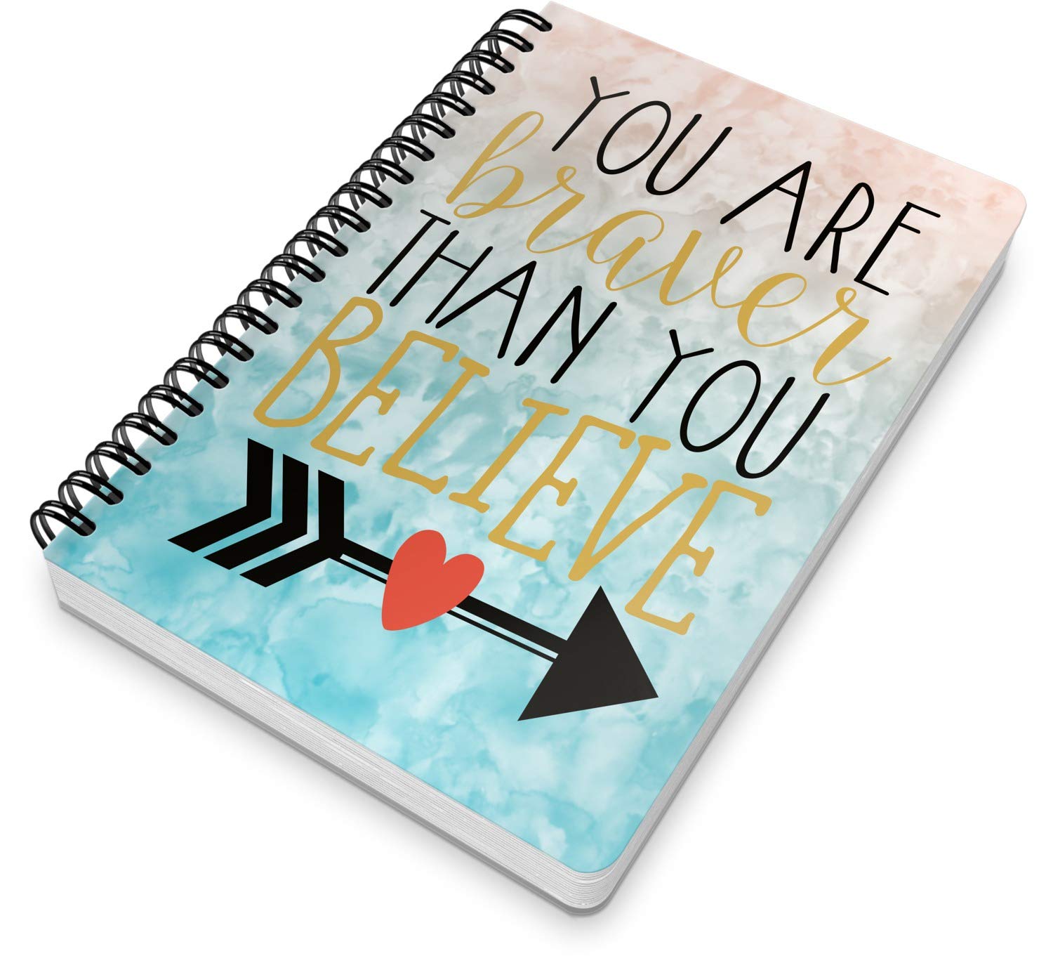 Personalized Inspirational Quotes Spiral Notebook - 7x10