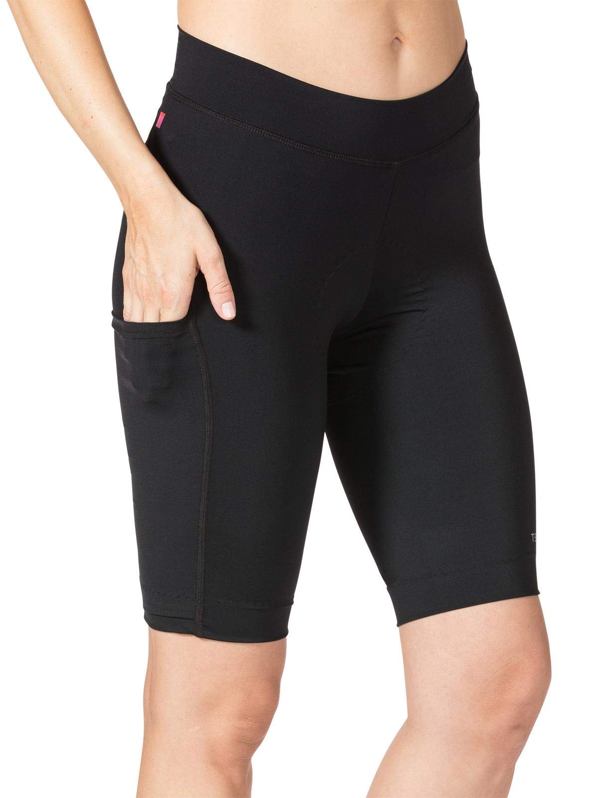 Women's Terry Bike Shorts with Padding - High Waisted 11
