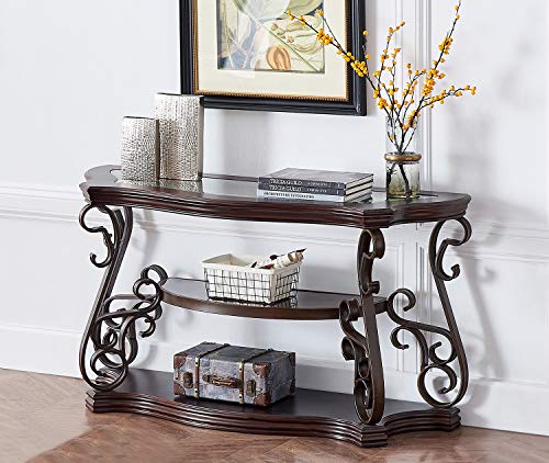 Console Table, Dark Brown