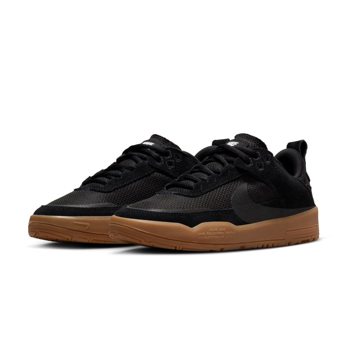 Kids SB Day One 'Black Gum' Sneakers - Comfortable Skate Shoes for Boys & Girls - Perfect for School, Skateboarding & Casual Wear