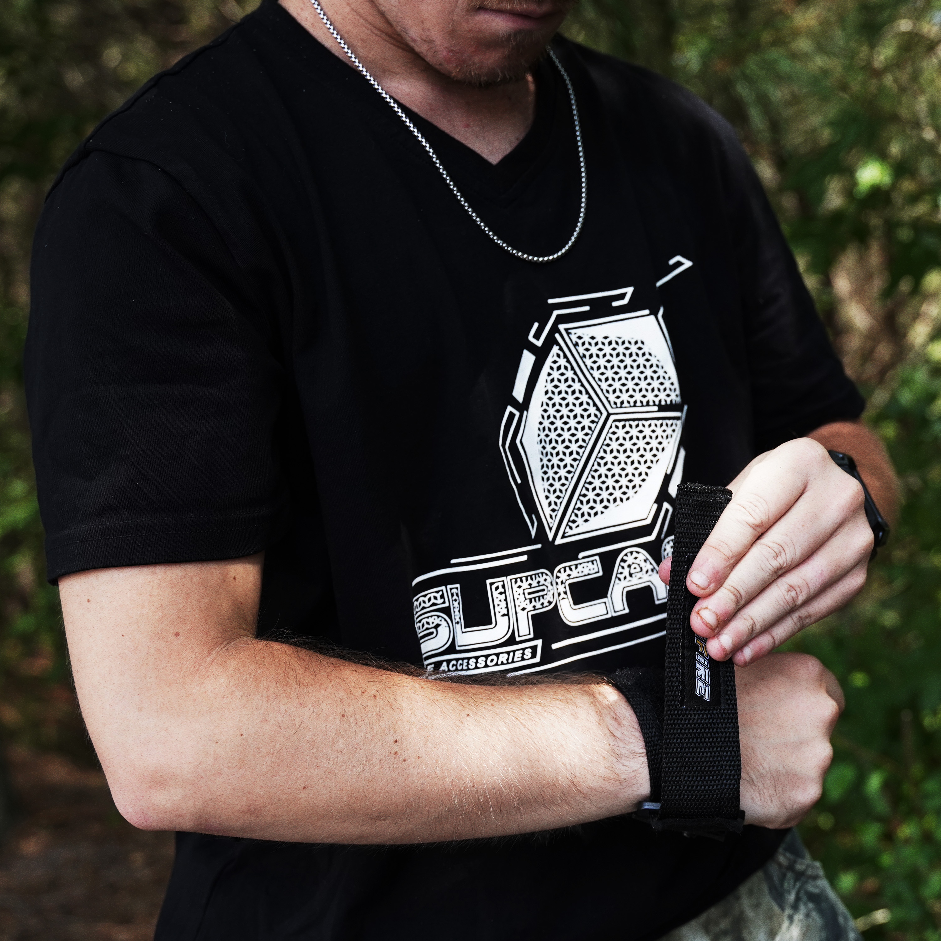 Official Limited Edition SUPCASE Fitted V-Neck T-Shirt for Men & Women - Soft Cotton Casual Tee for Everyday Wear, Gym & Outfits