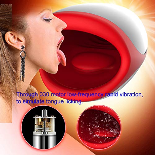 Intelligent Heating Deep Throat Oral Stimulator for Men - Tongue & Lip Sucking Device for Enhanced Pleasure - Perfect for Couples Play & Solo Use