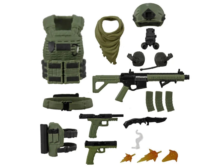 Action Force Delta Gear (Female) Accessory Set - Military Style Tactical Equipment for 6-Inch Action Figures | Perfect for Collectors, Cosplay & Battle Scene Displays