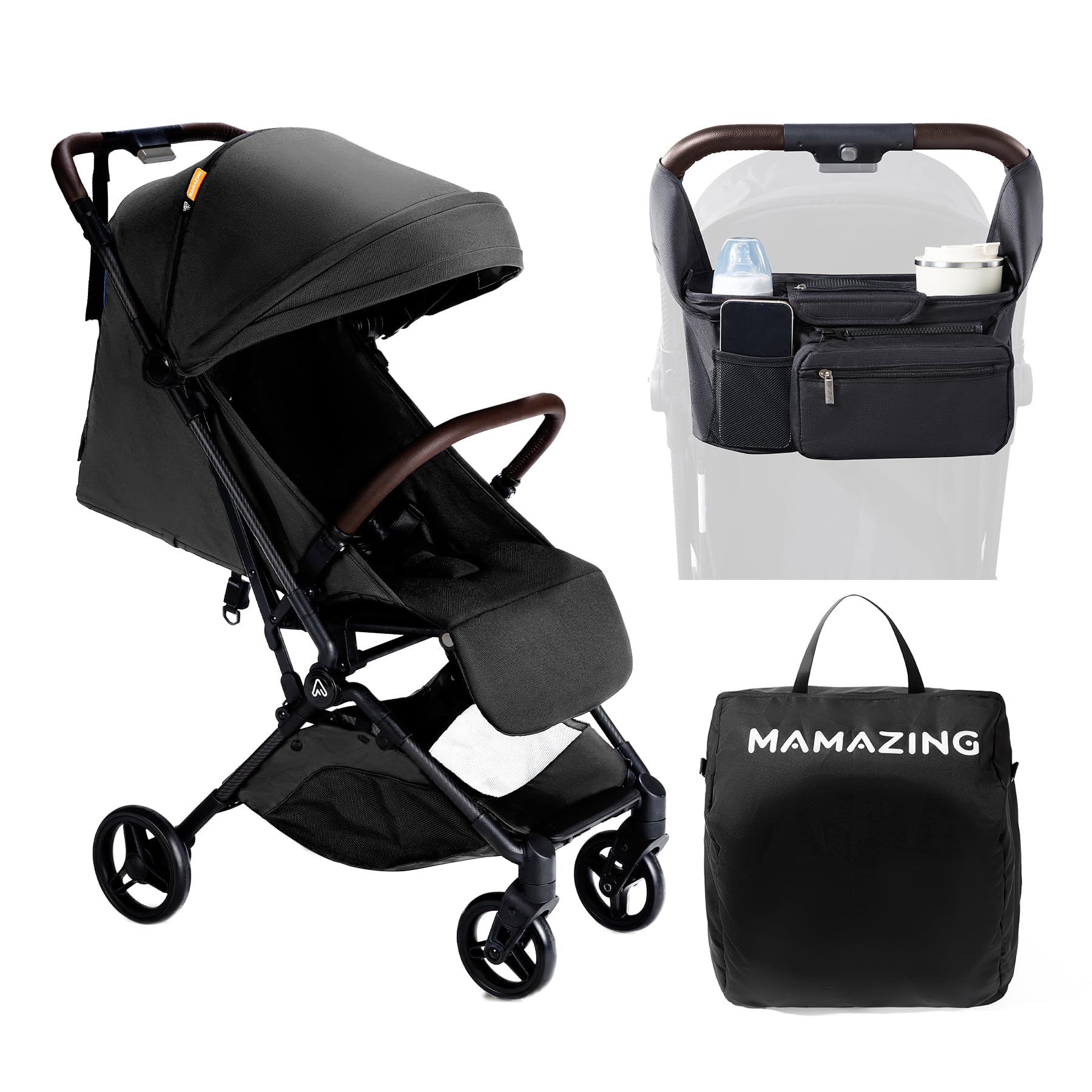 Lightweight Baby Travel Stroller with Organizer & Cushion - Mom's Choice Gold Award Winner | Compact, Airplane-Friendly Foldable Stroller (11.6 lbs) | One-Hand Fold Design for Toddlers | Perfect for Air Travel, Shopping & Daily Walks