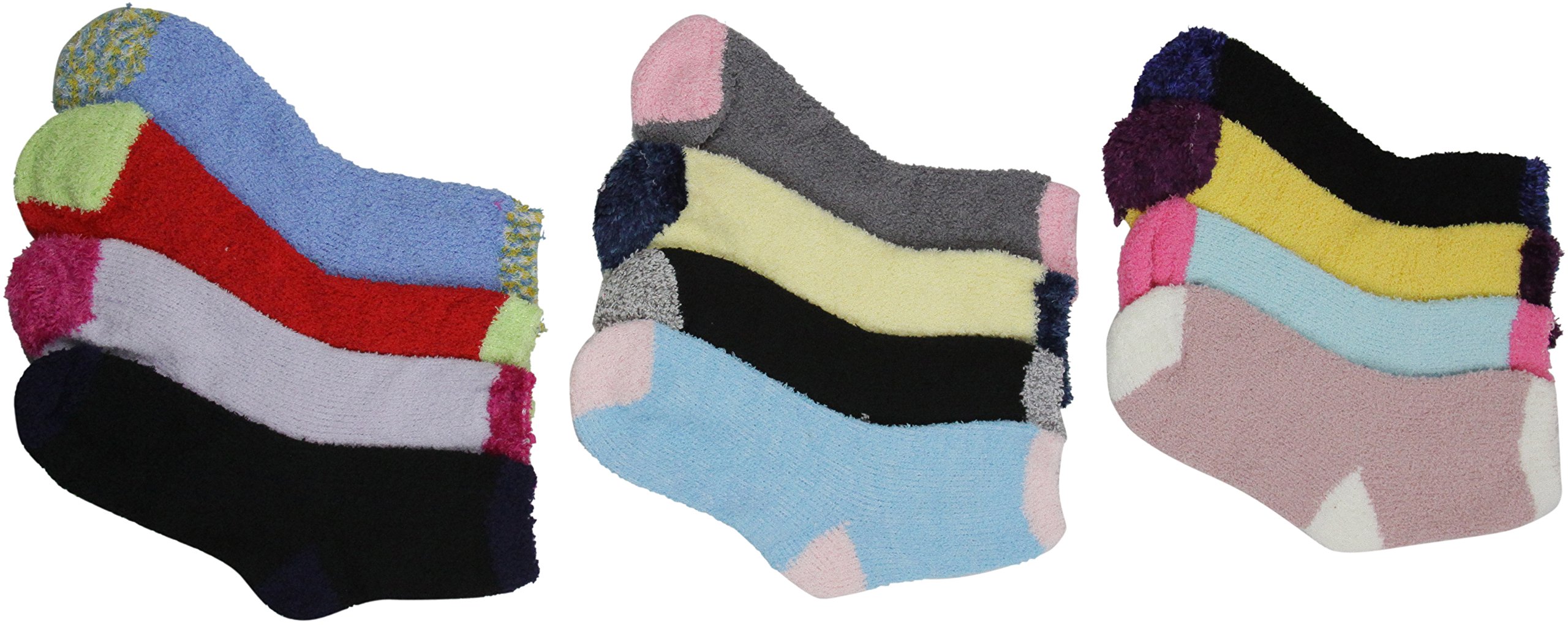 ToBeInStyle Women's Winter Socks Pack of 6 - Cozy Thermal Knit Socks for Cold Weather, Warm Fuzzy Slipper Socks for Indoor/Outdoor Use - Perfect for Snow Days, Hiking, and Lounging at Home
