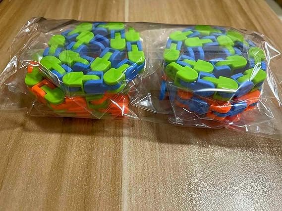 6 Pack Wacky Tracks Sensory Fidget Toys for Kids - ADHD Autism Stress Relief, Quiet Educational Toys to Improve Focus & Develop Fine Motor Skills - Perfect for Classroom, Travel and Anxiety Relief