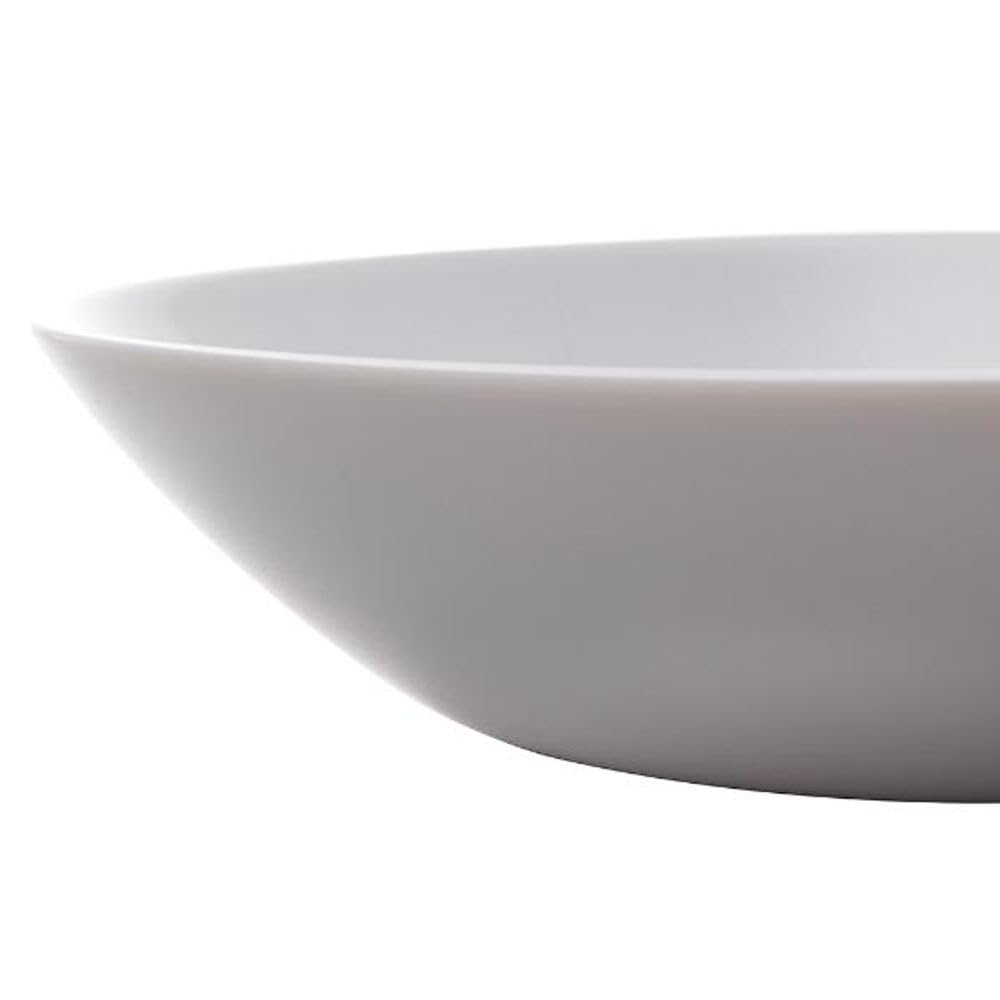 LUMINARC 20cm Grey Toughened Glass Deep Dinner Plate - Durable Soup & Granite Design for Diwali, Parties & Everyday Dining
