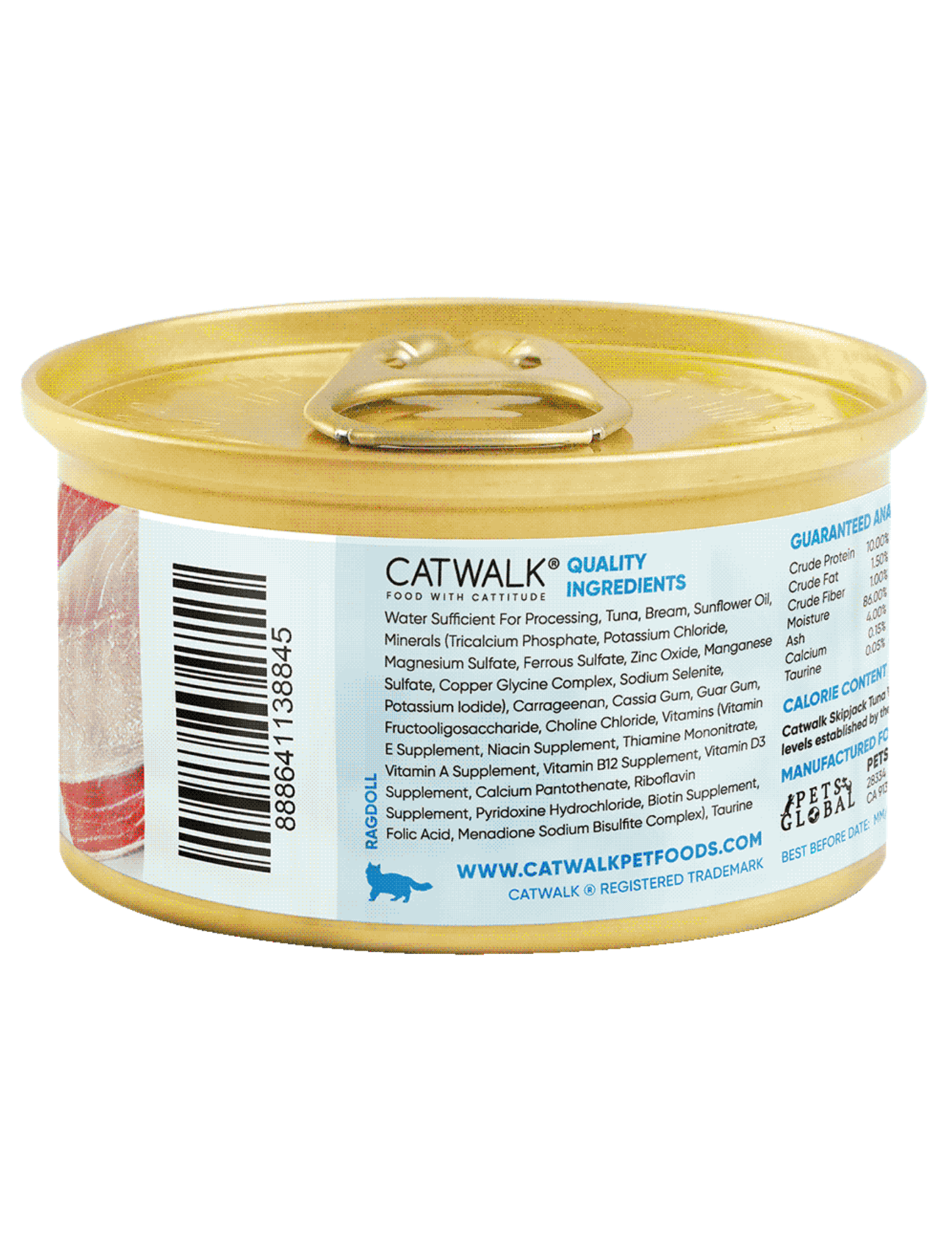 Premium Skipjack Tuna & Bream Entrée in Aspic - Grain-Free Cat Wet Food (80g) - Delicious Natural Recipe for Adult & Senior Cats - Perfect for Mealtime, Weight Management & Picky Eaters