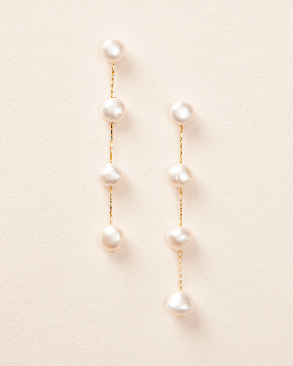 Krista Pearl Dangle Earrings for Women - Elegant Drop Pearl Jewelry for Party, Wedding & Special Occasions