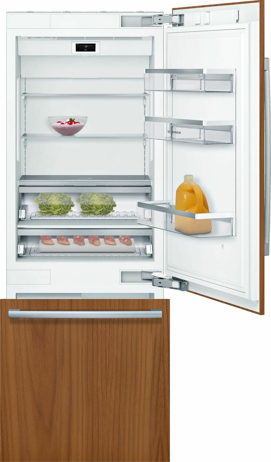 Bosch B30IB900SP 30-Inch Built-In Bottom Freezer Refrigerator - Energy Star Rated, Stainless Steel, Spacious Storage for Modern Kitchens | Perfect for Home Chefs & Entertaining