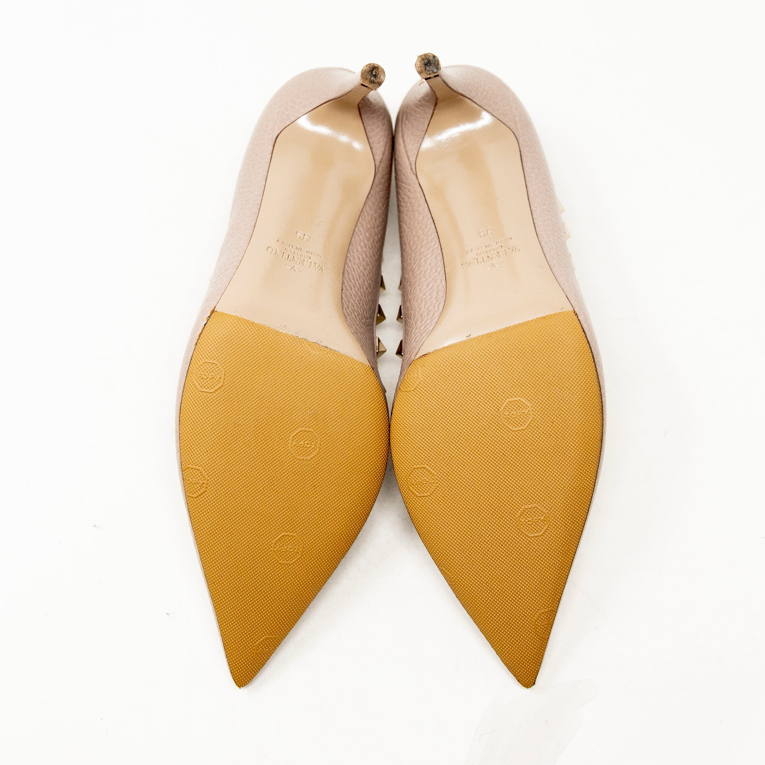 Valentino Blush Rockstud Pumps Women's Heels Size 39 - Perfect for Weddings, Parties & Evening Events
