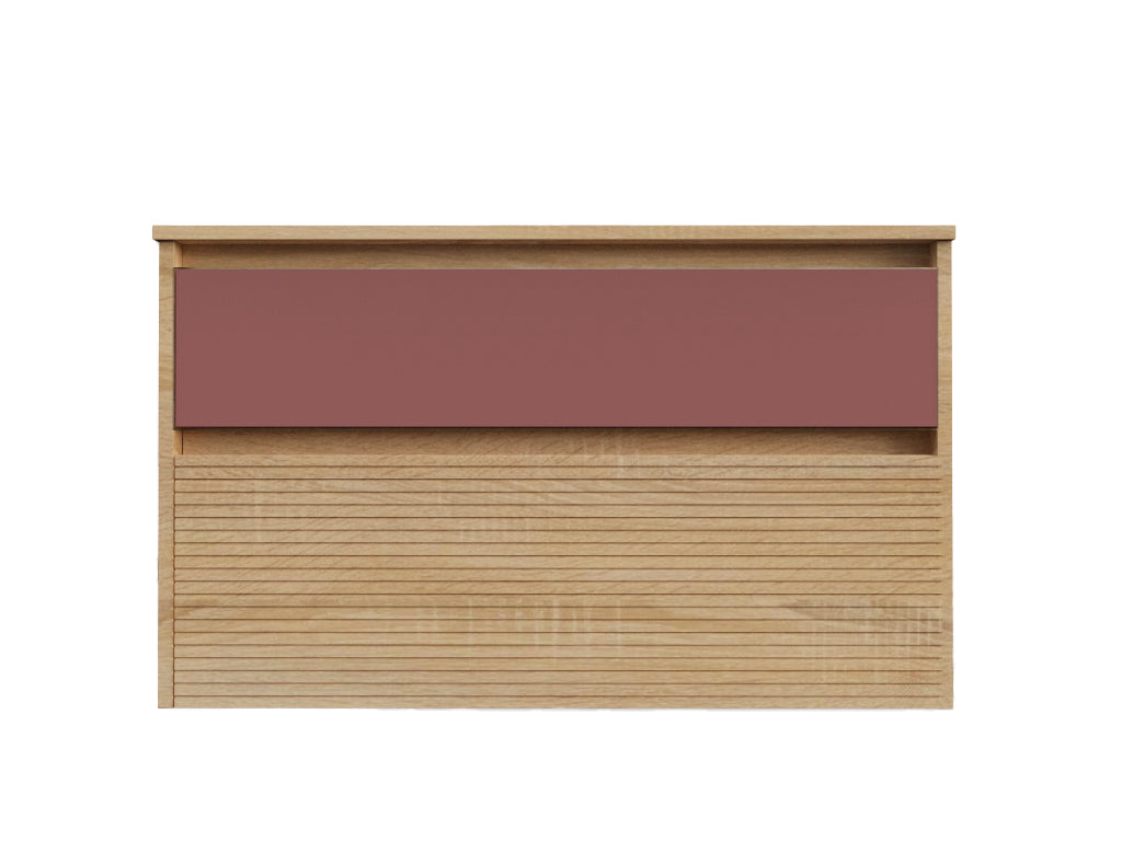 DAX Code Modern Bathroom Vanity Cabinet with Ceramic Basin - 36 Inch Single Sink Bathroom Storage for Small Spaces, Perfect for Powder Rooms & Guest Bathrooms