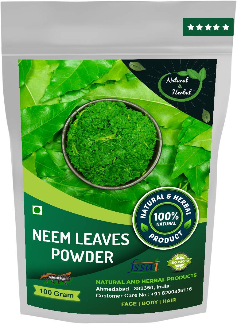 Organic Neem Powder (Azadirachta Indica) - 100g for Skin Care, Face Mask, Hair Growth & Detox Drink | Natural Remedy for Acne, Dandruff & Immune Boost - Perfect for DIY Beauty & Wellness Routines