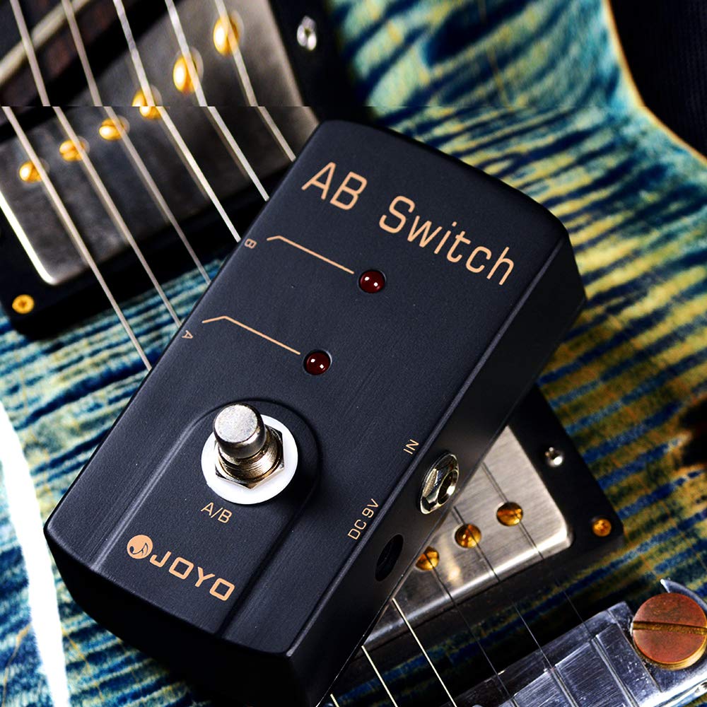 JOYO JF-30 A/B Switch Pedal for Guitar - True Bypass Effects Loop Selector with Dual Output Chains | Perfect for Live Performances & Studio Recording