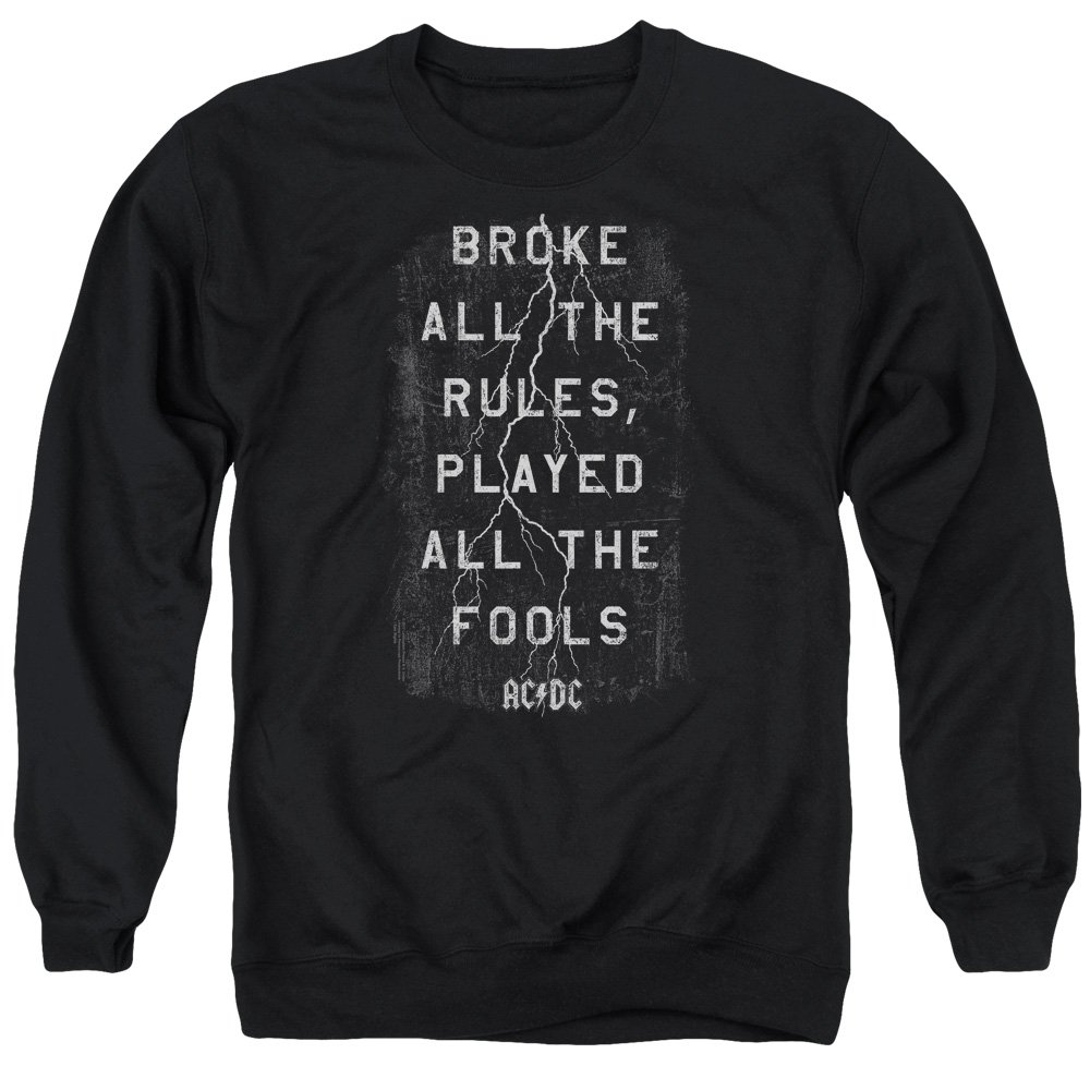 ACDC Struck Unisex Crewneck Sweatshirt for Men & Women | Rock Band Merch | Casual Wear & Concert Outfit