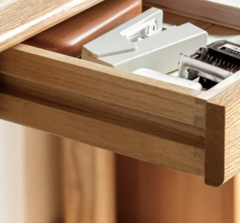 Premium Oak Solid Wood Office Desk - Durable & Stylish Home Office Furniture for Work & Study