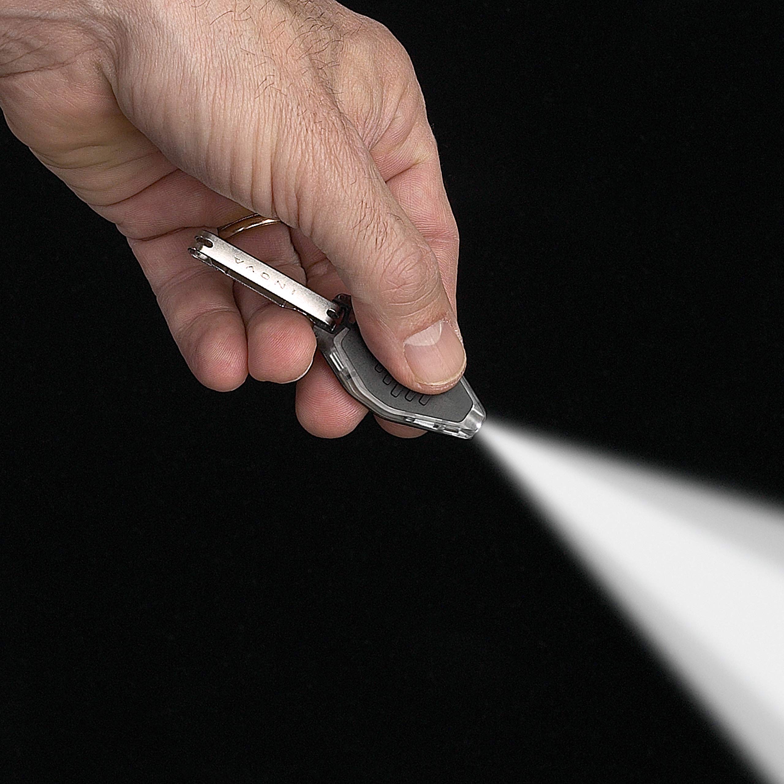 Nite Ize Radiant MicroLight - Compact LED Keychain Flashlight with White LED, Black Body - Perfect for Camping, Hiking, and Emergency Preparedness