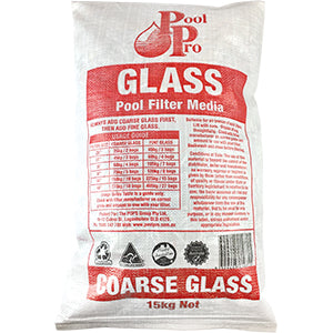 Pentair Glass Filter Media Coarse 15kg - High-Performance Pool & Spa Filter Sand for Crystal Clear Water | Perfect for Swimming Pools, Hot Tubs, and Water Filtration Systems