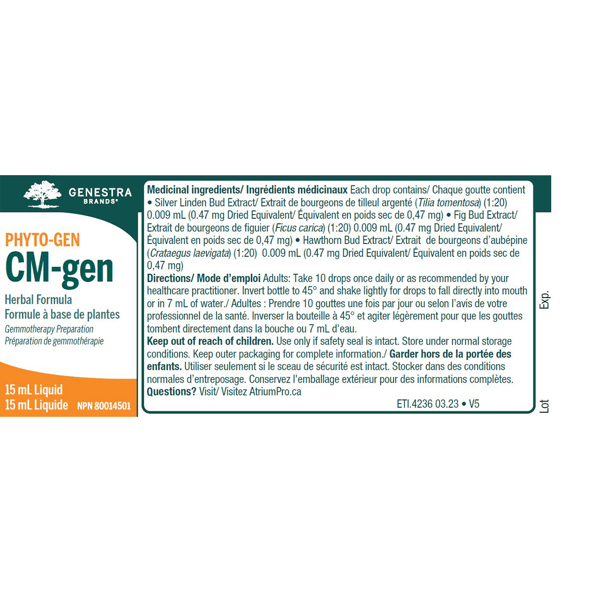 Genestra CM Gen 15mL - Premium Herbal Supplement for Immune Support & Wellness - Perfect for Daily Health Maintenance & Natural Immune Boosting