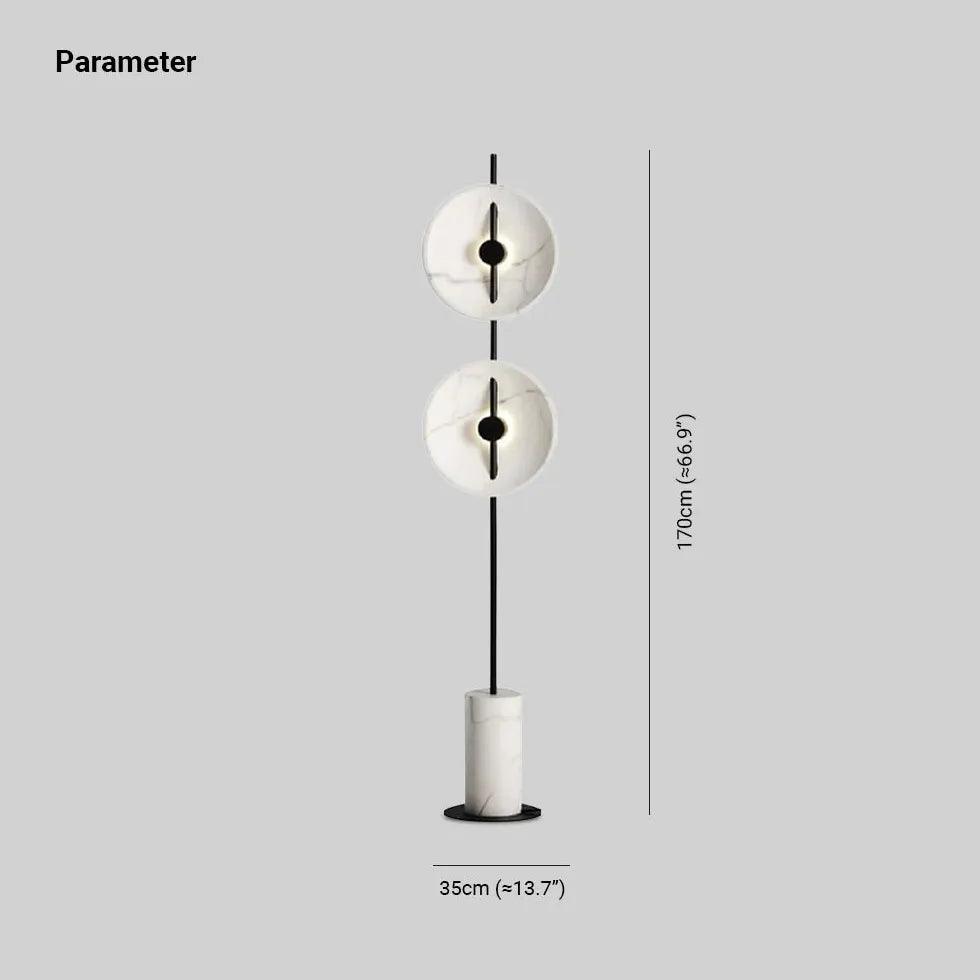Modern White Disc Textured Floor Lamp - Adjustable LED Standing Light for Living Room, Bedroom & Office - Stylish Home Decor Lighting for Reading & Relaxation