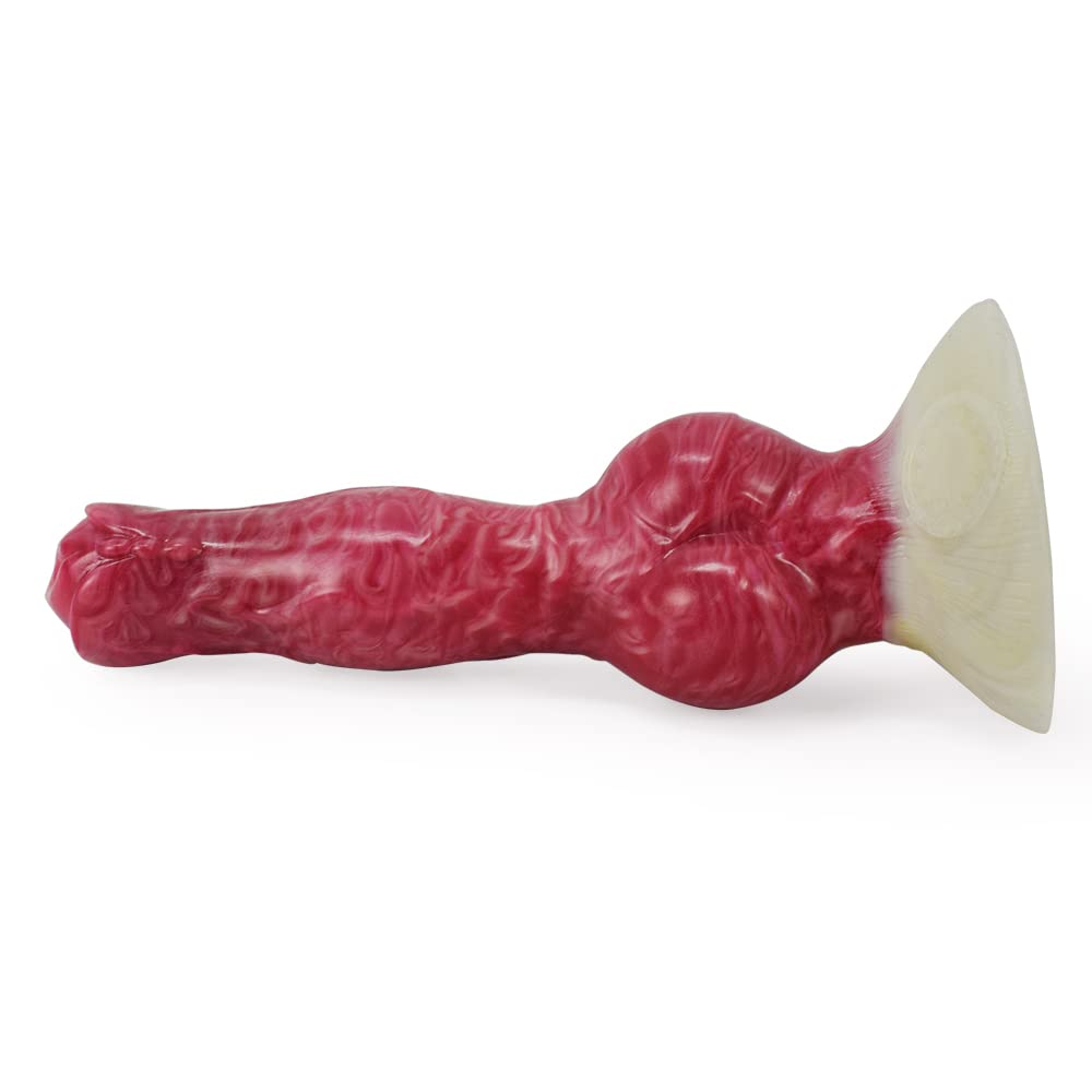 Premium Liquid Silicone Alien/Fido Dildo with Strong Suction Cup - Realistic BeHorny Adult Sex Toy for Solo Play & Couples Intimacy - Waterproof & Body-Safe for Shower, Bedroom & BDSM Scenes