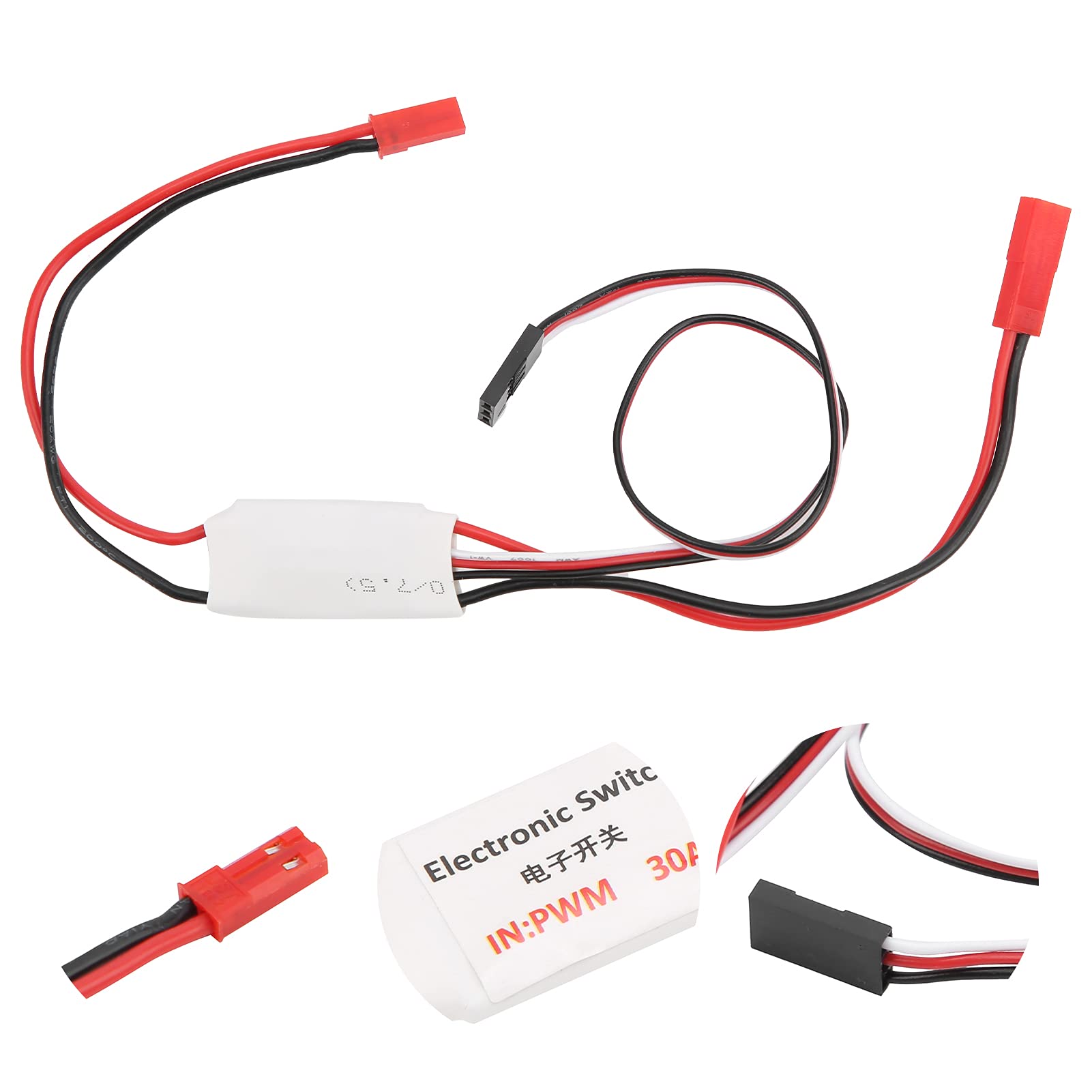30A RC Electronic Switch - High Performance Remote Control Switch for RC Cars, Drones, and Robotics | Perfect for School Projects, Home DIY, and Hobbyist Use
