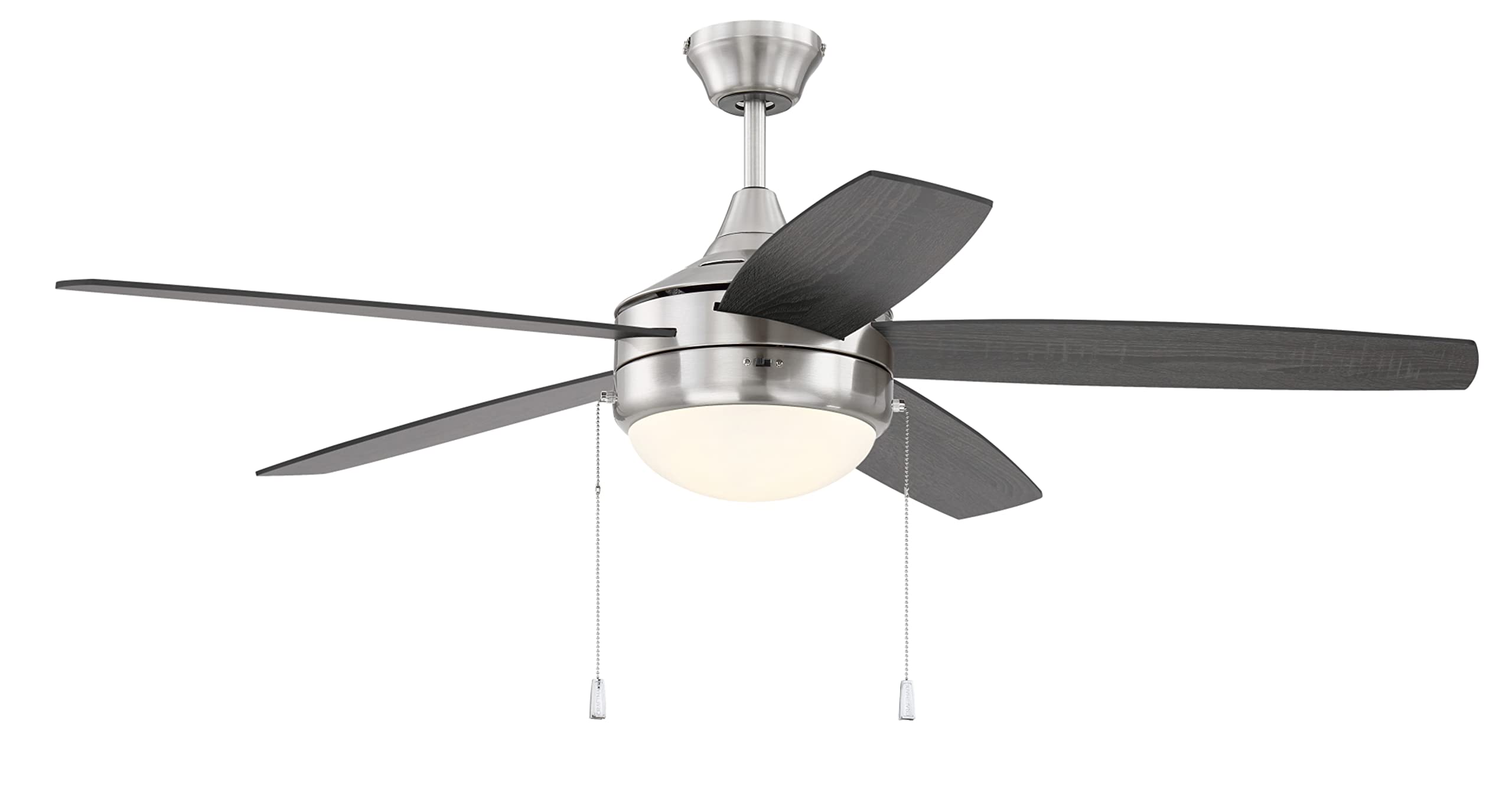 Craftmade EPHA52W5 Phaze 52 Inch White Ceiling Fan with LED Light Kit - Perfect for Living Room, Bedroom & Outdoor Patio Cooling