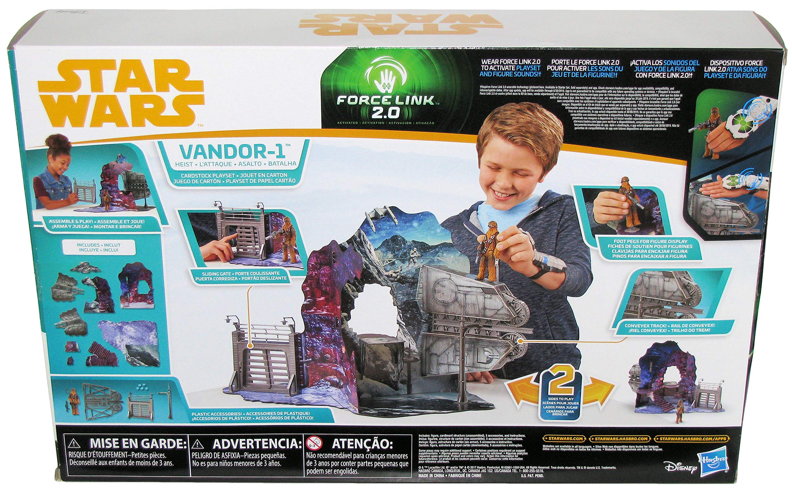 Star Wars Solo Force Link 2.0 Vandor-1 Heist Exclusive Playset with Chewbacca Action Figure - Collectible Toy Set for Kids & Fans | Perfect for Playtime, Display & Star Wars Themed Parties