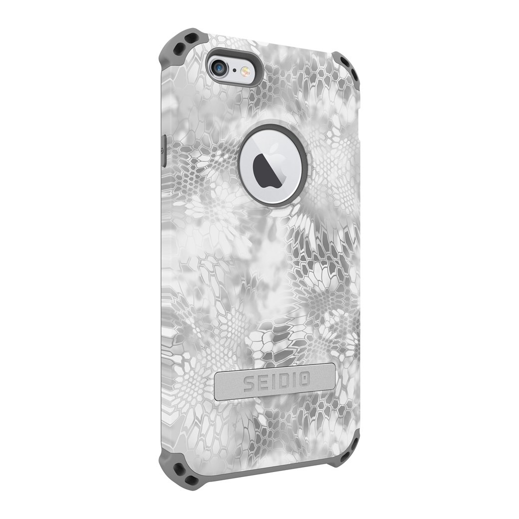 Premium Dilex Case with Metal Kickstand & Holster Combo for iPhone 6/6s - Kryptek Yeti Camo Design | Shockproof Protection | Perfect for Outdoor Adventures, Work & Daily Use