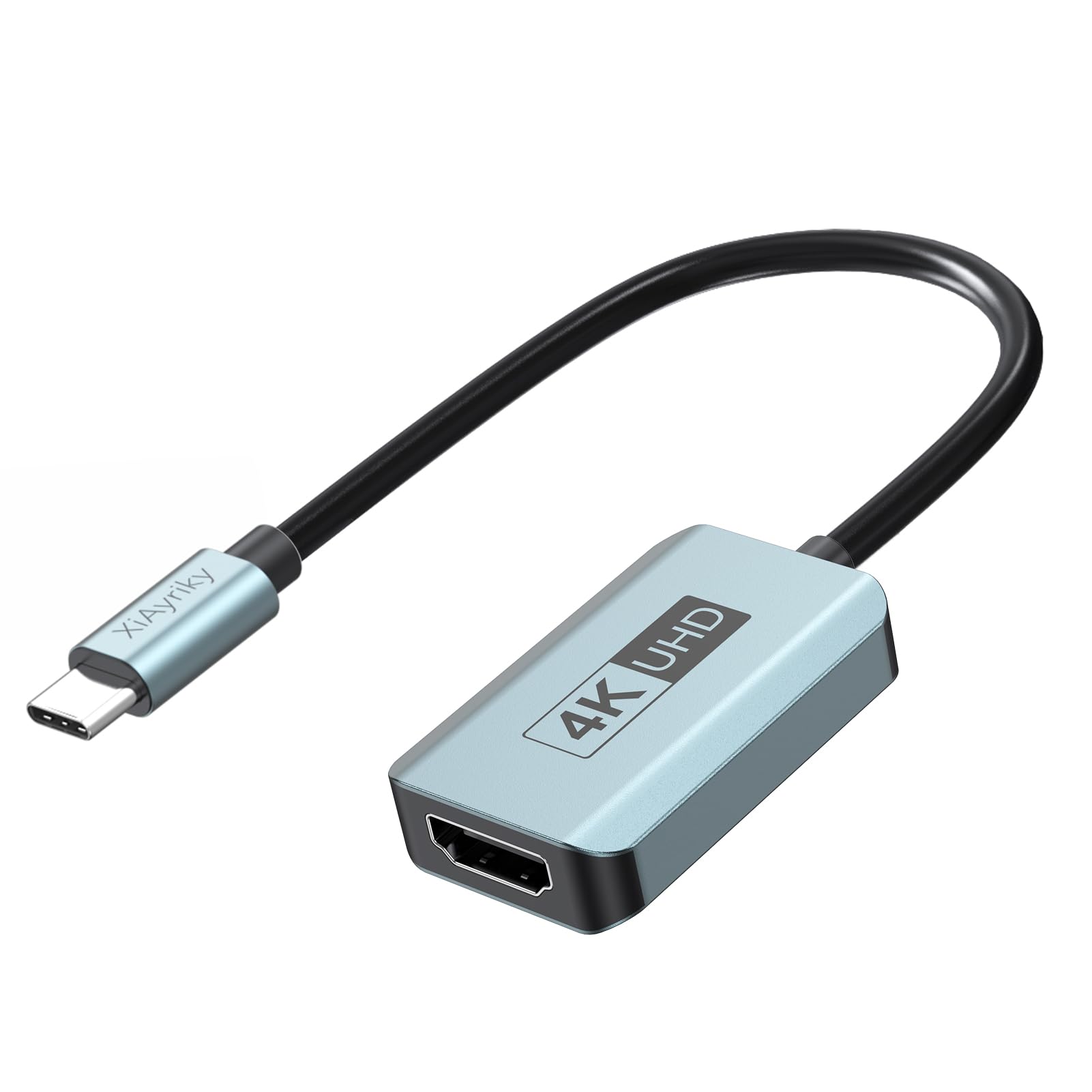 4K@60Hz USB C to HDMI Adapter - Thunderbolt 4/3 & USB 4 Compatible - for MacBook Pro/Air, iPad Pro, iPhone 15 Pro/Max, Galaxy - Stream HD Videos & Presentations on TV/Monitor