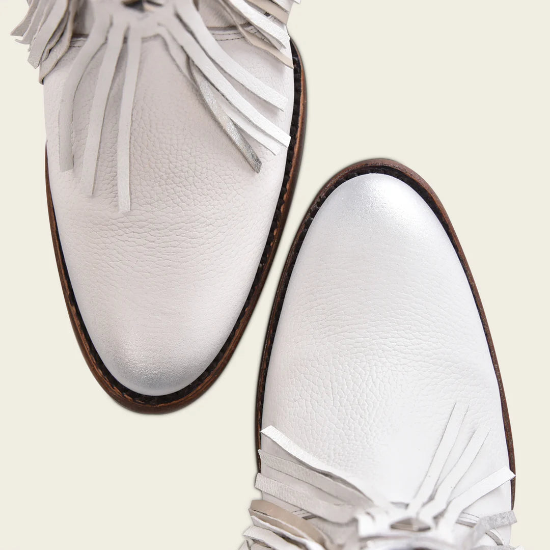 **Women's Cuadra White Western Cowgirl Leather Boots – Stylish & Comfortable for Rodeo, Country Dance & Casual Wear**