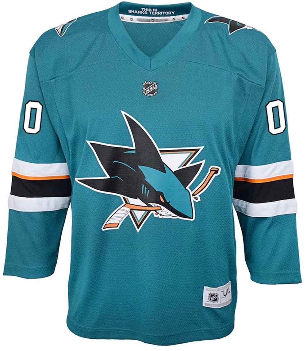 Custom Youth San Jose Sharks Hockey Jersey - Personalized Name & Number - Perfect for Games, Parties & Fan Events