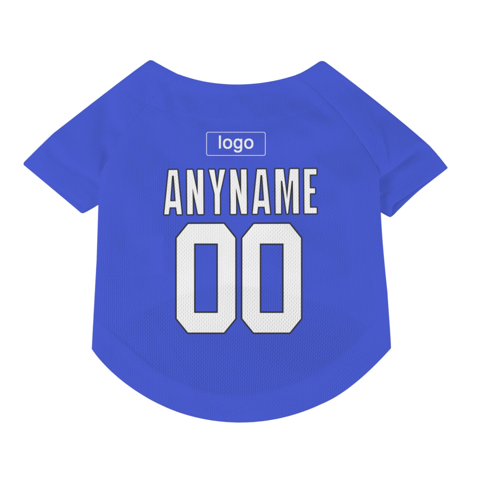 Custom Personalized Pet Baseball Jersey for Dogs & Cats - Printed Text Logo Dog Shirt & Cat Shirt | Perfect for Pet Parties, Halloween Costumes & Game Day Outfits