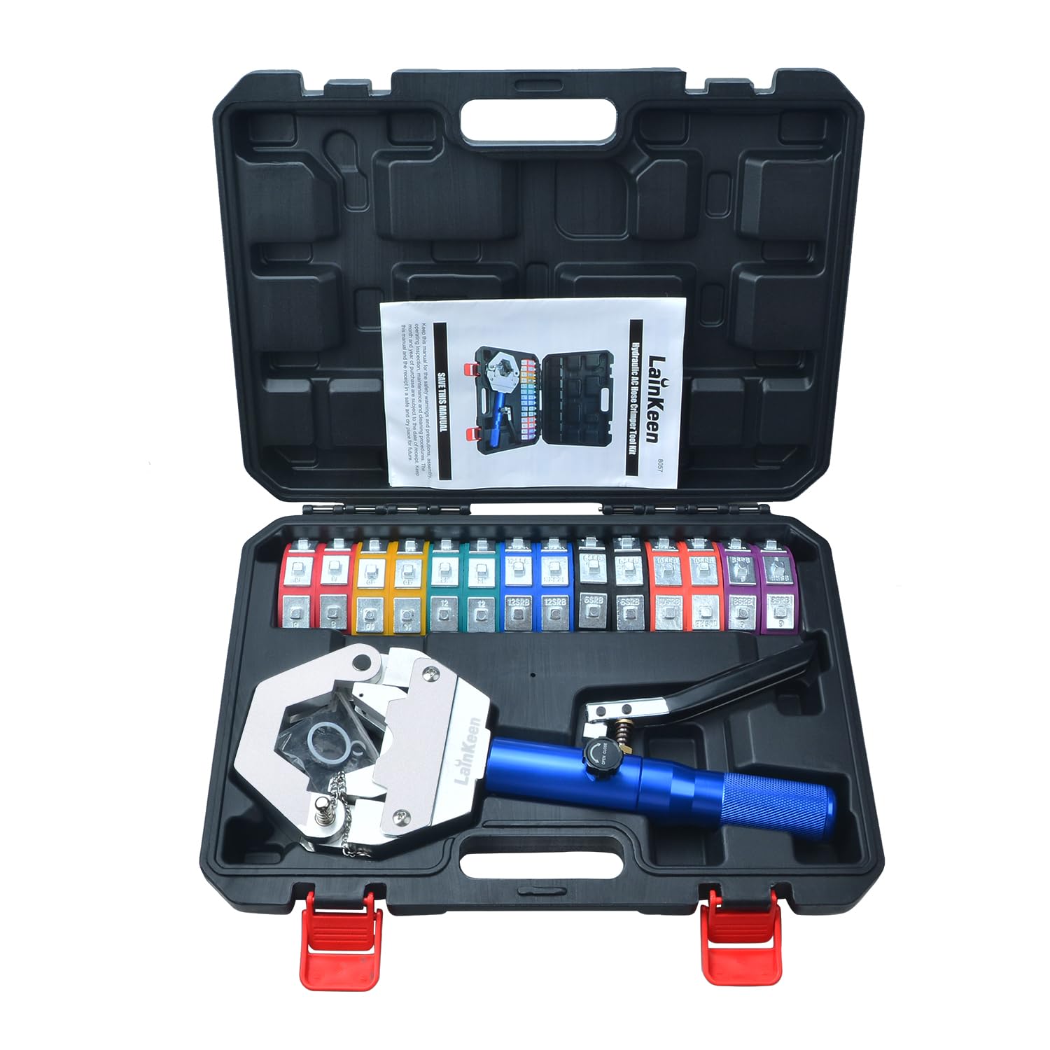 Hydraulic AC Hose Crimper Kit - Manual A/C Repair Tool for Air Conditioning Systems