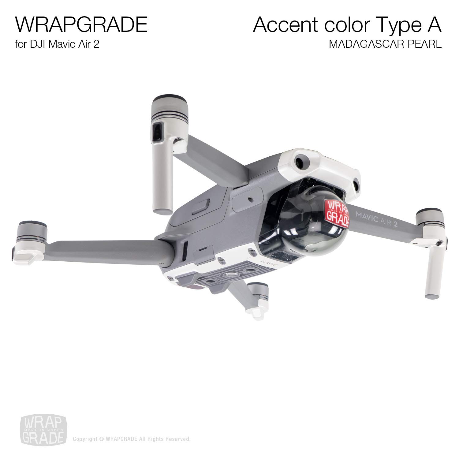 DJI Mavic Air 2 Skin Wrap - Madagascar Pearl Accent | Protective Vinyl Decal for Drone Body | Perfect for Outdoor Adventures & Aerial Photography