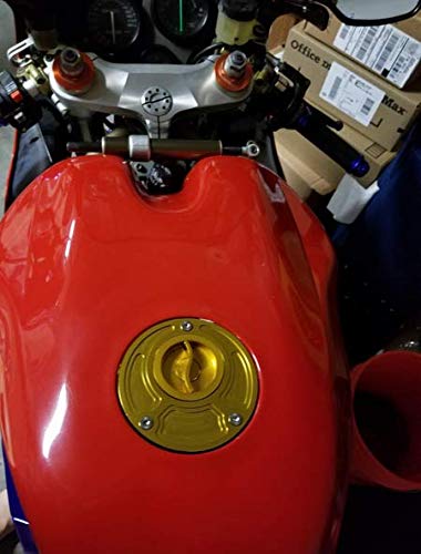 Aluminum Gas Fuel Tank Cap Cover for Ducati 748 916 996 998 848 1098 S/R Monster SuperSports - Universal Fit All Years - Durable Motorcycle Accessory for Road Trips & Daily Commuting