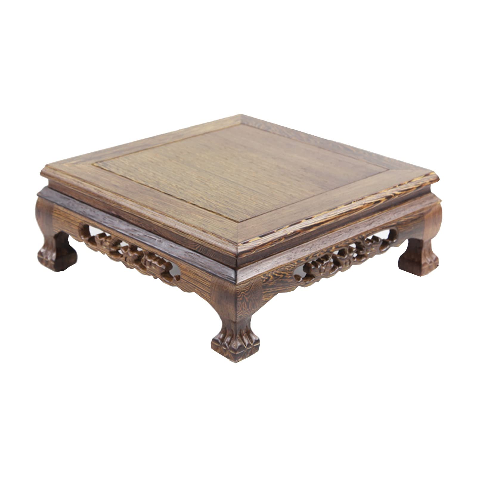 SHATONG Wooden Meditation Table - Small Puja Altar Table for Buddhist Prayer, Yoga & Floor Sitting - Minimalist Low Coffee Table for Living Room, Zen Decor & Home Meditation Space