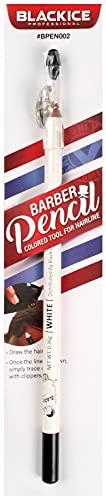 Black Ice Hair Styling Spray Pencil for Barbers - White | Professional Hair Grooming & Styling Tool for Men's Beards & Eyebrows