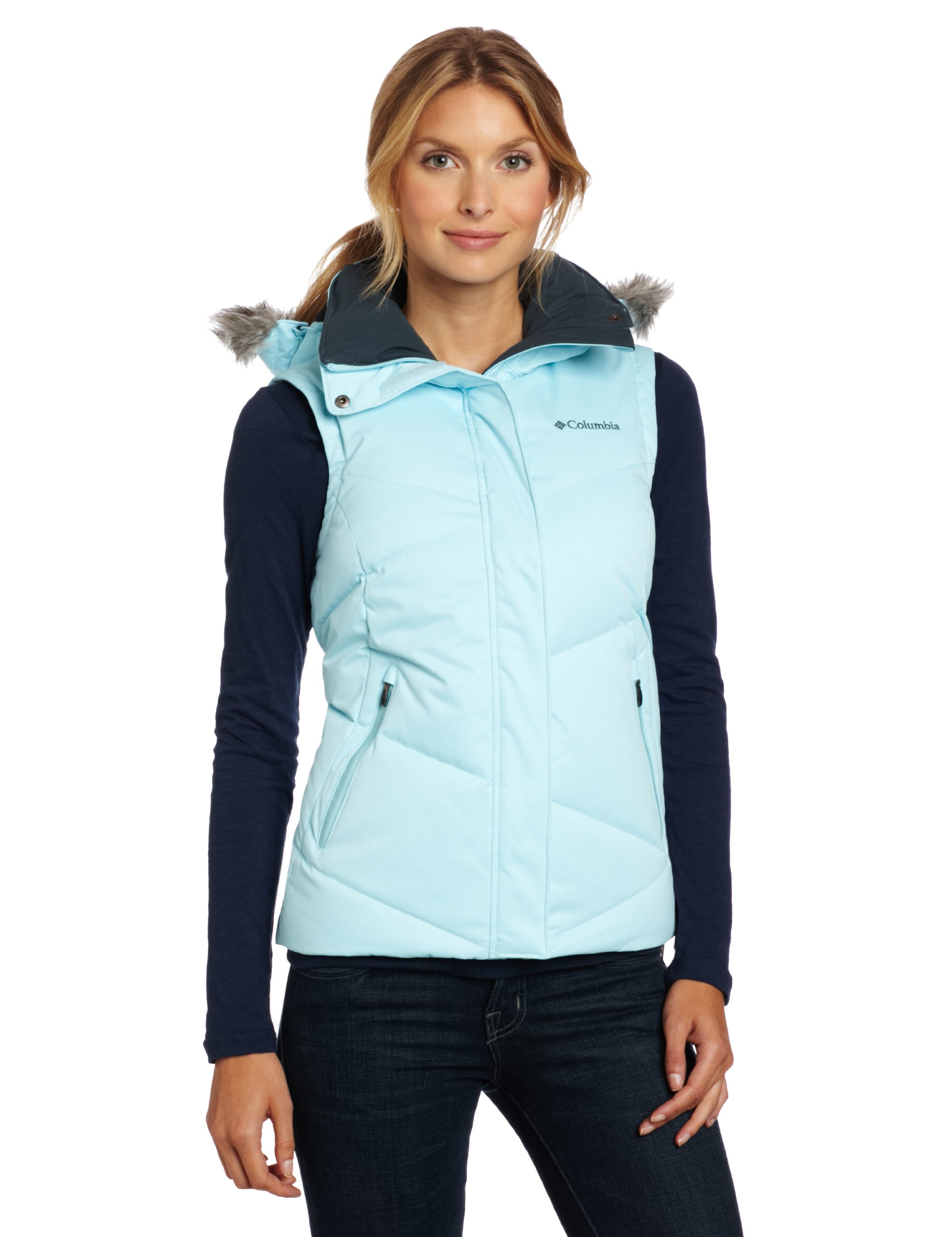 Columbia Women's Lay D Down Vest - Lightweight Packable Puffer Vest for Outdoor Hiking, Camping & Winter Warmth