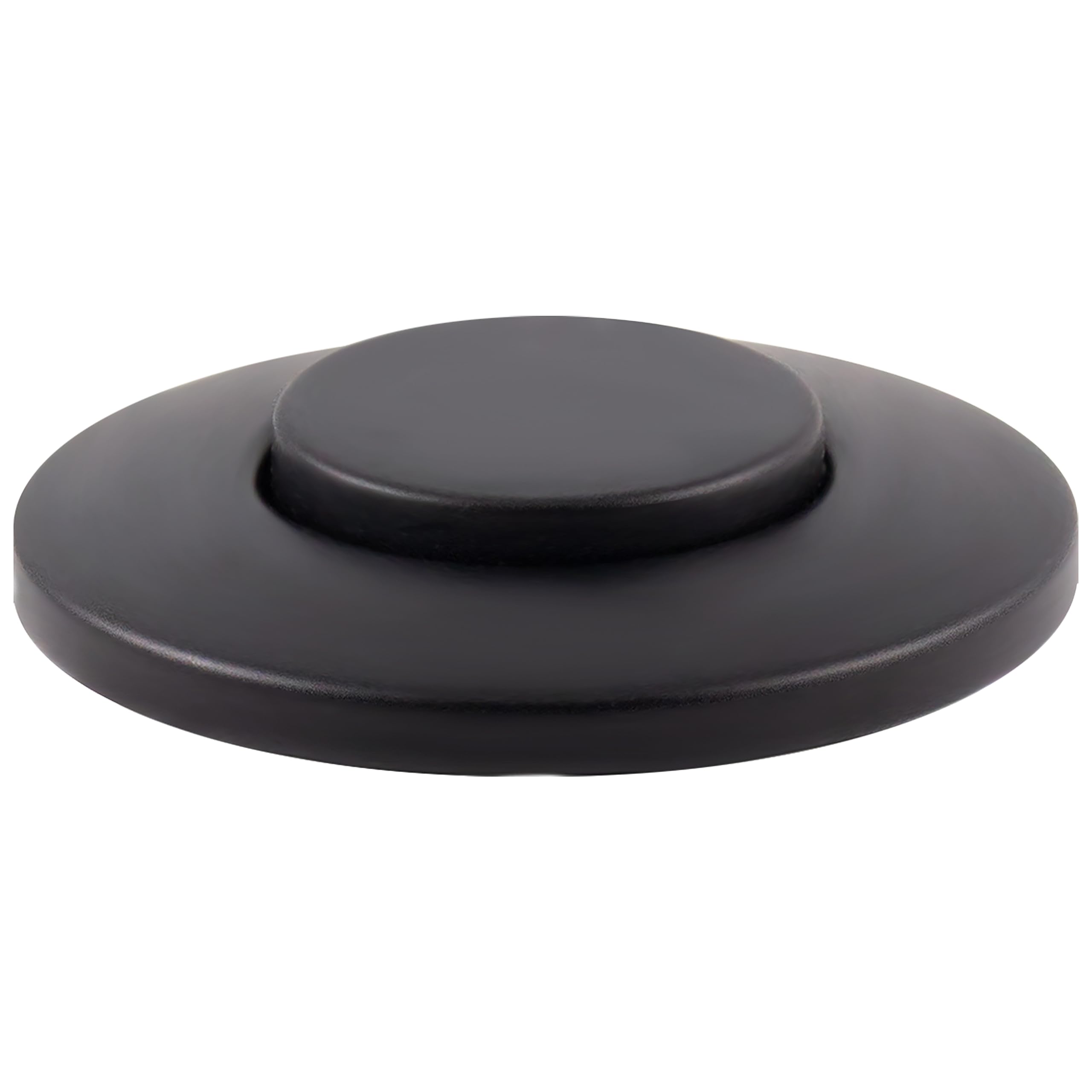 Westbrass ASB-B3-62 Matte Black Sink Top Waste Disposal Air Switch Trim with Flush Button - Replacement Part for Garbage Disposal Systems, Perfect for Kitchen Sink Upgrades and Bathroom Renovations