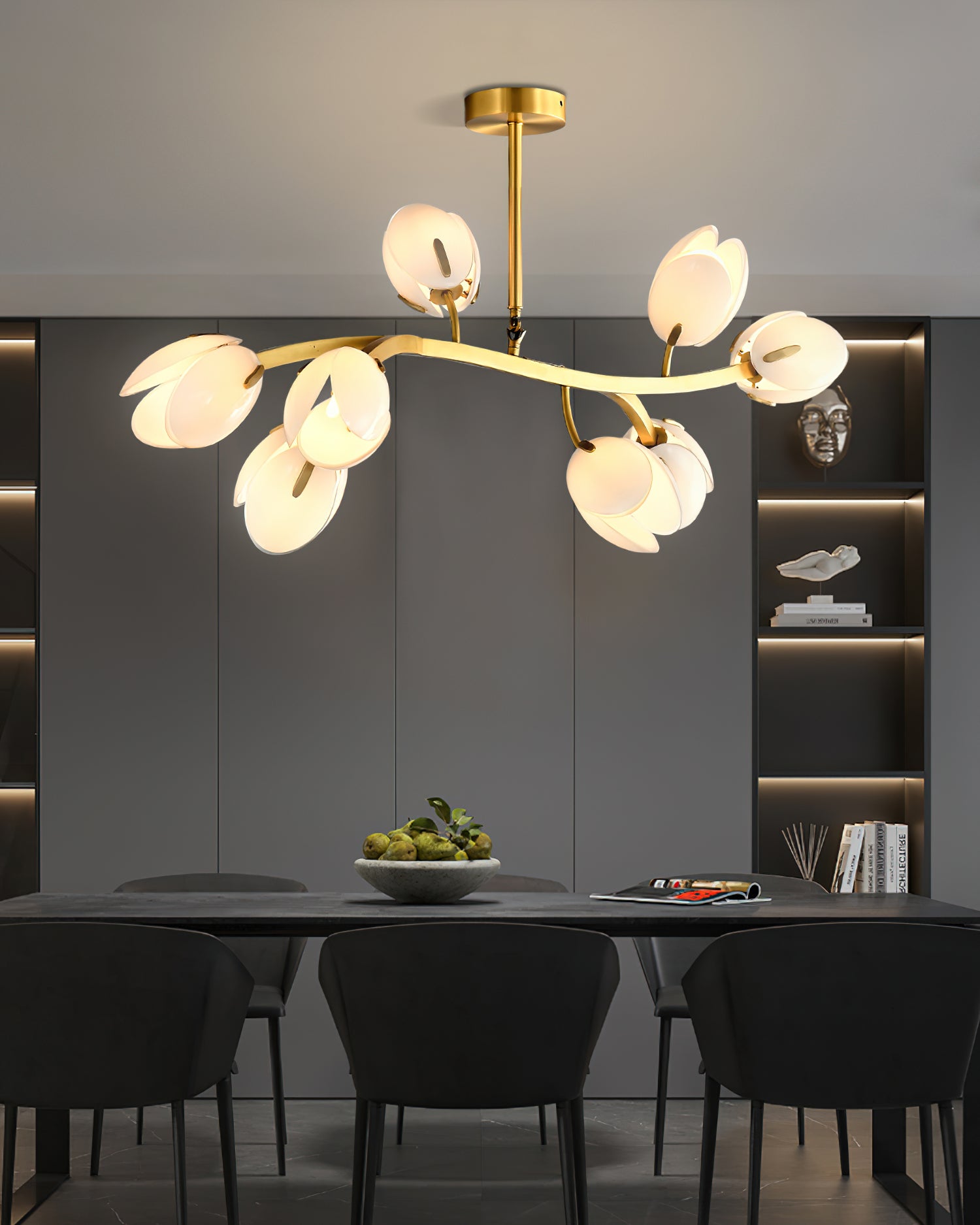 Belluno Crystal Chandelier - Elegant Modern Ceiling Light Fixture for Dining Room, Living Room & Bedroom - Perfect for Home Decor & Wedding Venues