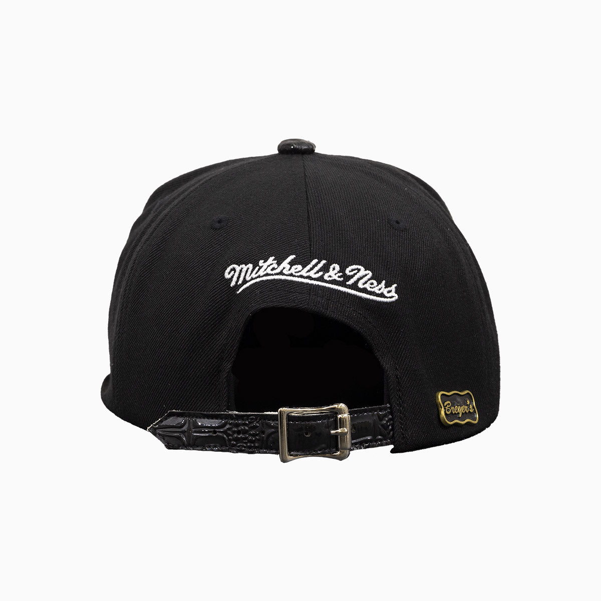 Breyer's Buck 50 Brooklyn Nets NBA Snapback Hat with Genuine Leather Visor - Perfect for Basketball Games, Streetwear Fashion, and Sports Fans