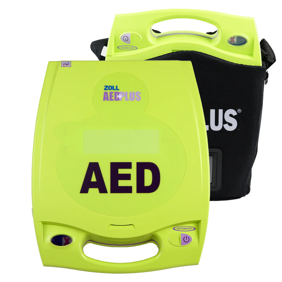 Zoll AED Plus Defibrillator with Real CPR Help - FDA Approved for Adults & Children - Easy-to-Use Automated External Defibrillator for Cardiac Emergencies - Perfect for Offices, Schools, Gyms & Public Spaces