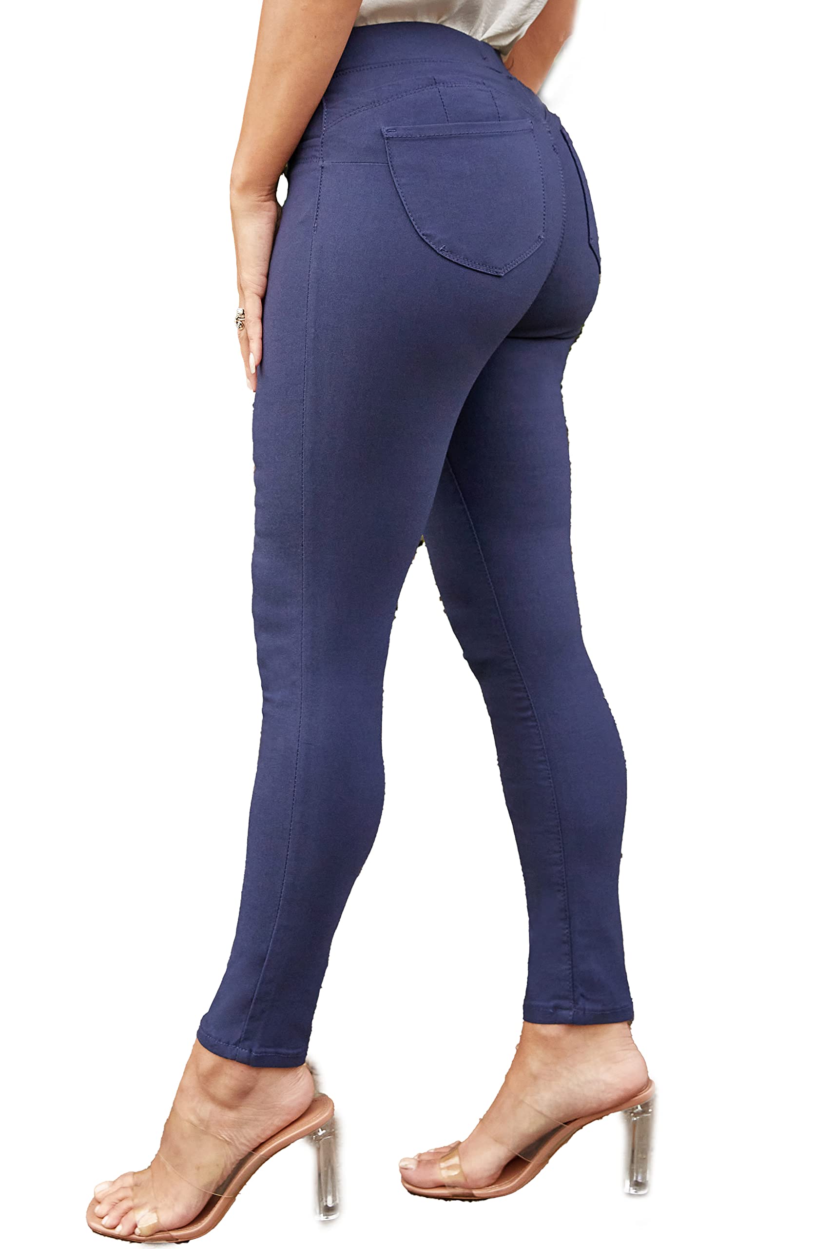 YMI Jeans Women's Petite Wannabettabutt Mid-Rise Jegging - Stretchy Denim Leggings for Comfort & Style | Perfect for Casual Wear, Work & Everyday Outfits